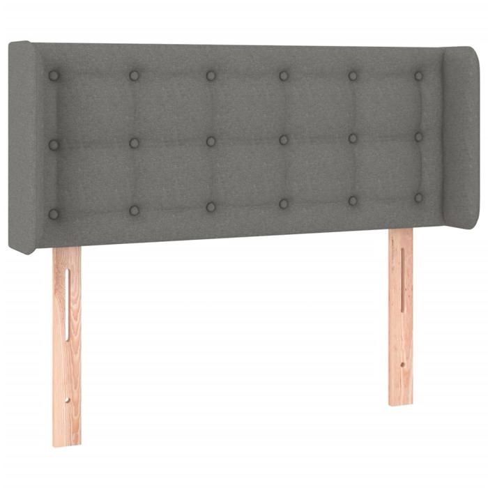 VidaXL LED Headboard Bedroom Furniture Single Bed Accessory Headboard Bed Frame Interior Dark Grey 3123653