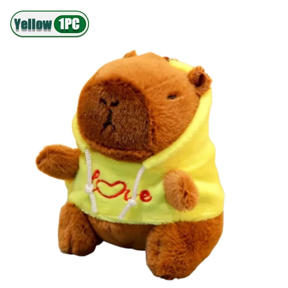 

1-20PCS Hoodie Wearing Capybara Plush Keychain Backpack Decor Cute Animal Doll Christmas Stocking Stuffer Gift Idea