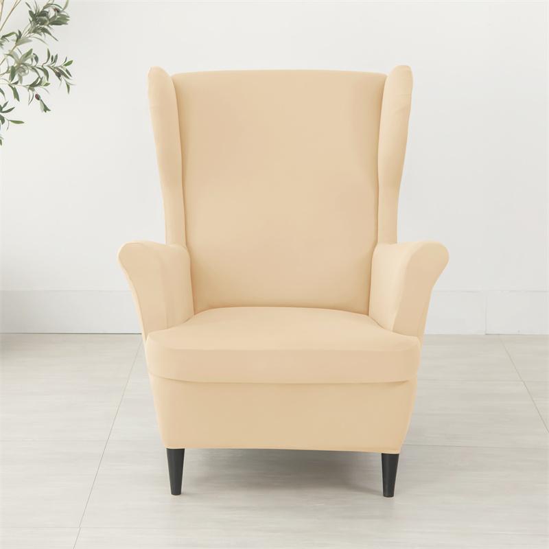 1 pz Copripoltrona ad Ala Monocolore Antiscivolo Antipolvere Copripoltrona Elastico Antisp sporco Fodera Singola per Divano per Soggiorno Casa