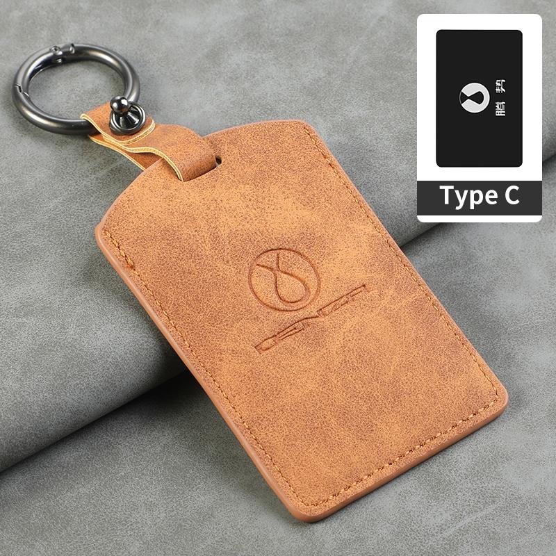 Car Smart NFC Card Key Case Cover Key Bag Shell Holder Protection Fob For Denza D9 N8 N7 Keychain Auto Styling Accessories