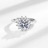New 2ct Moissanite Ring 925 Silver Classic for Women Wedding Jewelry Engagement Charm Party Fashion Top Quality Ring