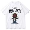 Zabawna koszulka z memem Kendricka Lamara MUSTARD Unisex z krótkim rękawem Hip Hop 100% bawełna graficzna letnia luźna odzież dla miłośników muzyki