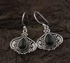 Black Onyx Gemstone Boho Designer Women Dangle Earring Statement Earring Gemstone Jewelry Gift For Her 925 Silver Earring