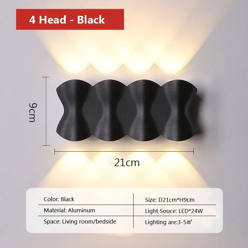 Modern LED Wall Lamp Garden Waterproof Decoration Wall Light For Porch Balcony House Street Lighting Outdoor Interior Fixtures