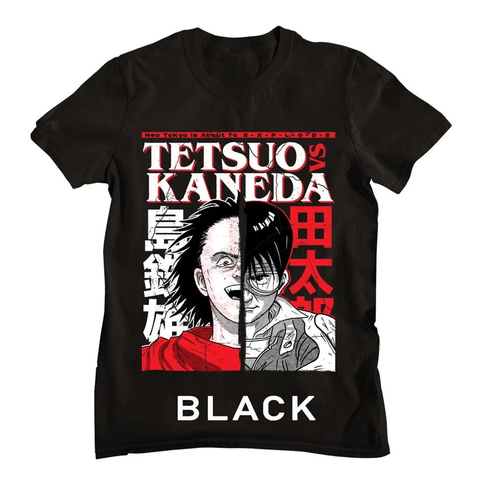 Tetsuo VS Kaneda New Tshirtneo Tokyokanedaanime The Capsules TShirt Black S