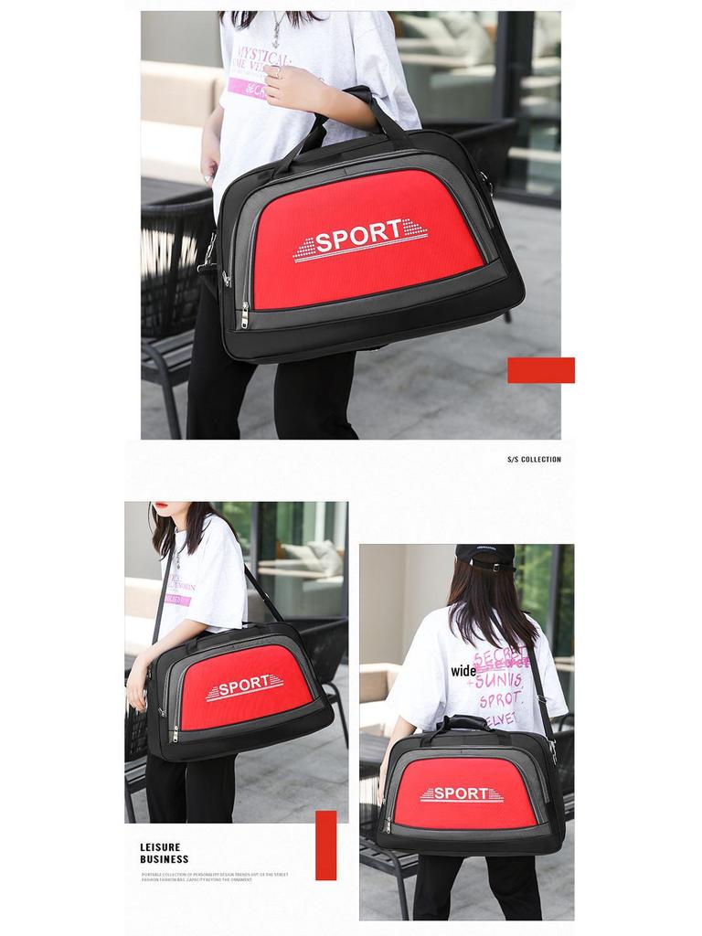 Durable Oxford Cloth Travel Bag: Large Capacity, Portable for Short Business Trips and Fitness.