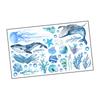 Animals Wall Sticker,Undersea Marine Sticker Sturdy Decal for Kids Bedroom Decoration