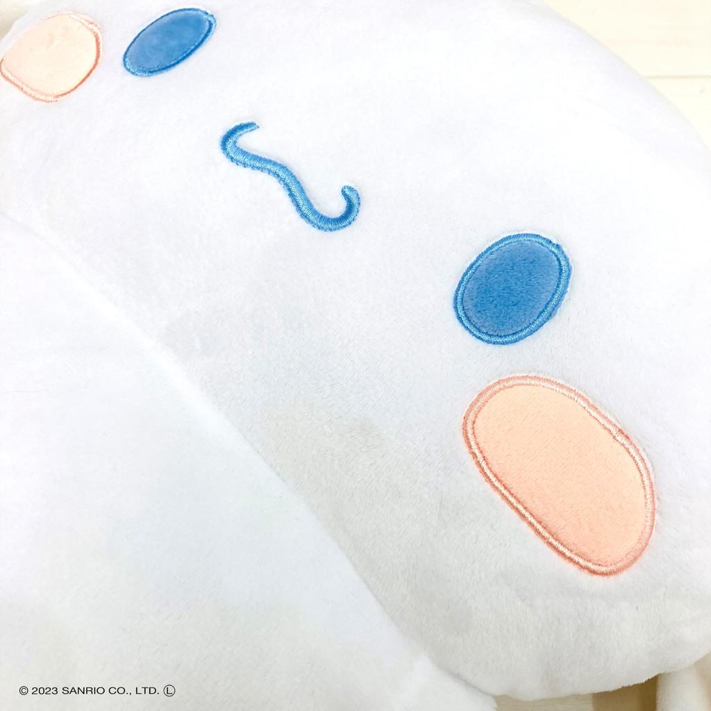 MORIPiLO Body Sanrio Characters Cinnamoroll Cinnamon Flat Micro Plush Nap by Morishita Makura Pillow, (Furapiro Pillow), Skin-Friendly Fabric, Toy,