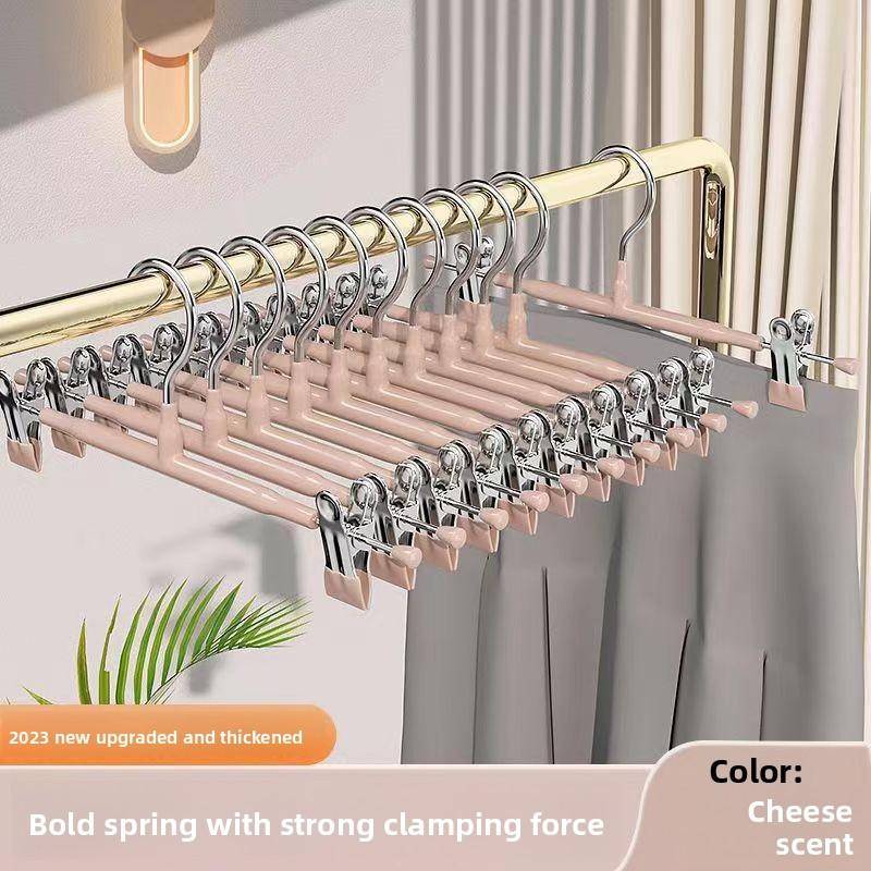 Haushalt Rutschfester Hosenständer Kleiderbügel Hosenaufbewahrung Jk Hängende Kleidung Edelstahl Rockklammer Trocknen Hosenklammer