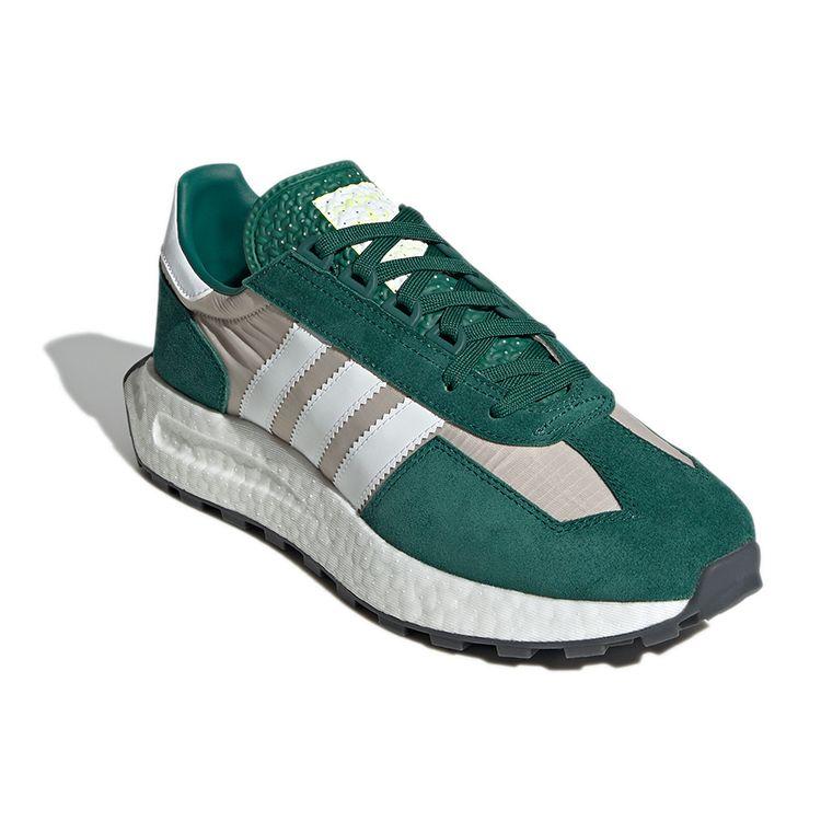 Adidas Originals Retropy E5 Retro Leather Cushioning Non-Slip Wear-Resistant Low-Top Casual Running Shoes Unisex Sneakers Green GY1132