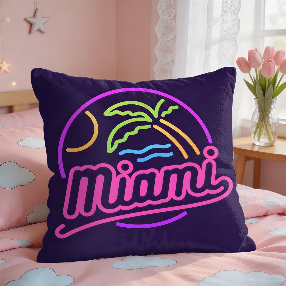 MMiami Vice Movie Cool Cushion Cover Square Short Plush Pillow Case Living Room Sofa Home Decor Funda X
