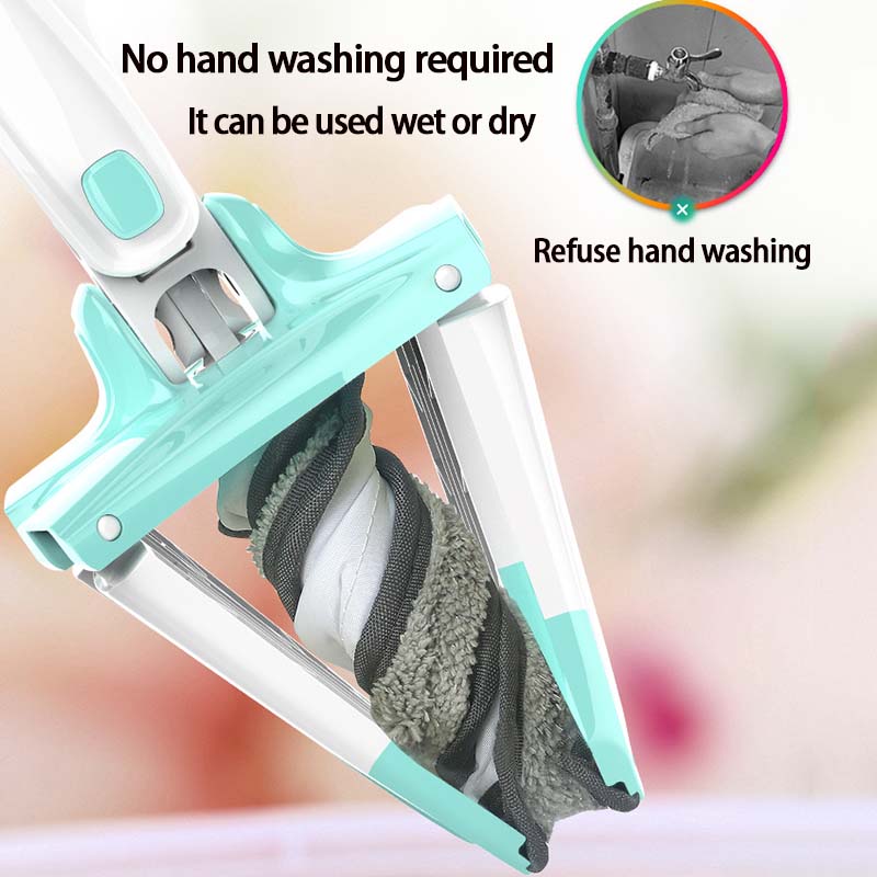 360°Rotatable Flat Mop Floor Cleaning Household Lazy Mop Cleaning Tools X-type  Floor Hand-free Spin Squeeze Mop