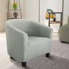 Elastic All-inclusive Sofa Chair Cover Cafe Semi-circular Chair Cover Single Sofa Card Seat Cover