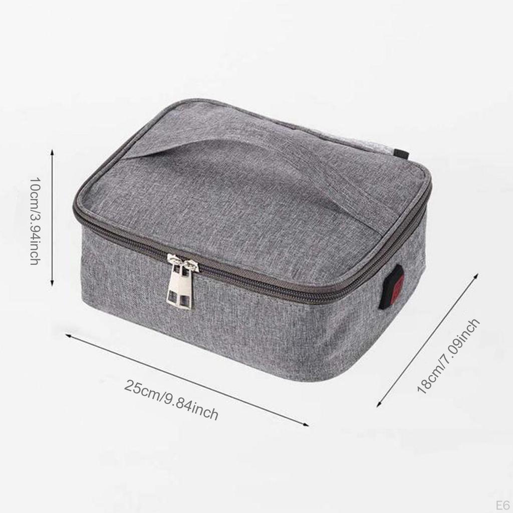 Compact USB Food Warmer with Handle, Lunch Heating Bag for Travel And Outdoor Use