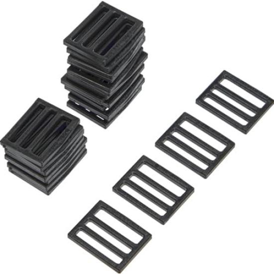 TRUSCO Klettband, einseitig, Schwarz, 25mm x 25m