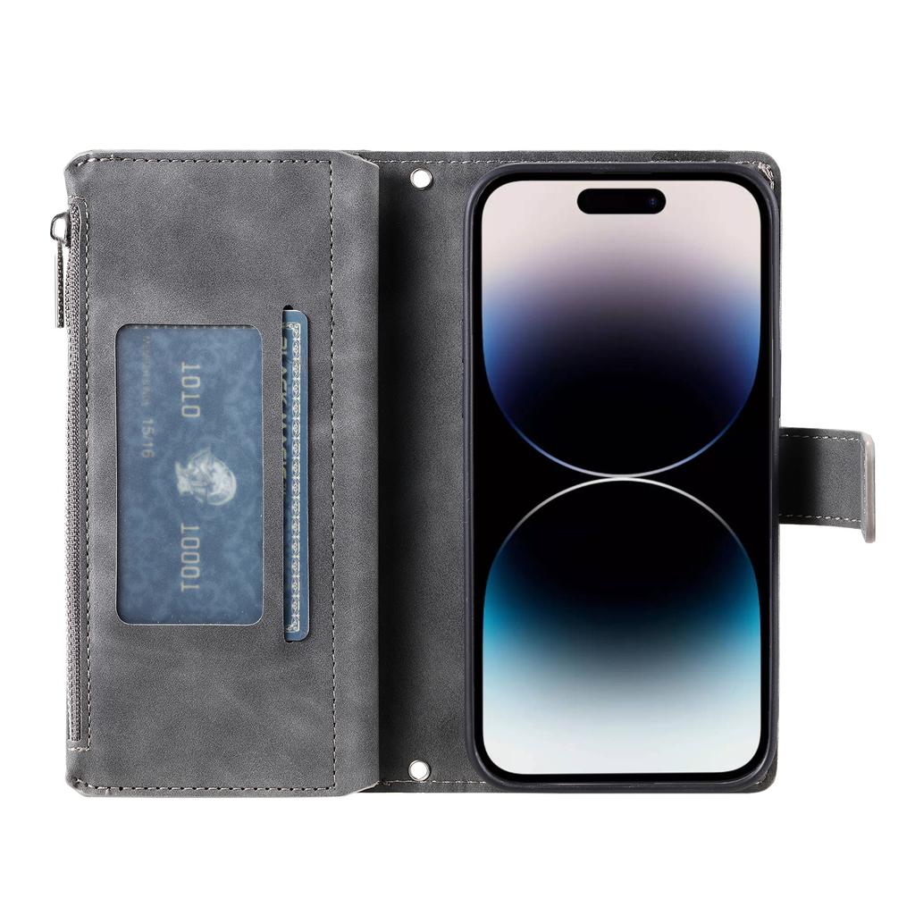 Pro iPhone 17 Pro Peněženkové pouzdro Vzor Mandala Květina PU Kůže Kryt na telefon s Poutkem na zápěstí