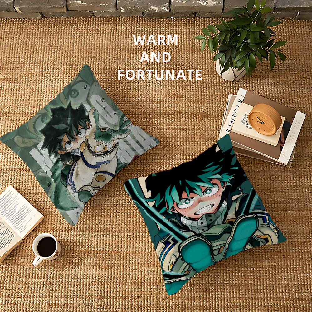 My Hero A-Academia Deku Cushion Cover Pillow Cover Decor Pillowcase Printed Cushion Case For Couch