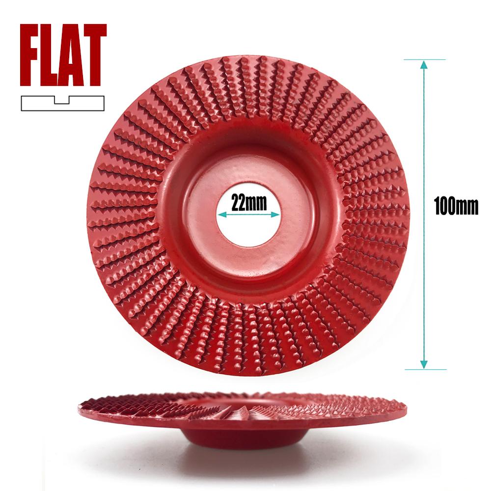 100mm Plane Bevel Angle Grinding Wheel 16/22mm Aperture Rotary Disc Sanding Woods Carving Tool Abrasive Disc for Angle Grinder