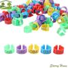 100pcs Portable Poultry Leg Tags Mixed Colour Plastic Poultry Ankle Bands Bird Identification with Number Letter Band Foot Ring