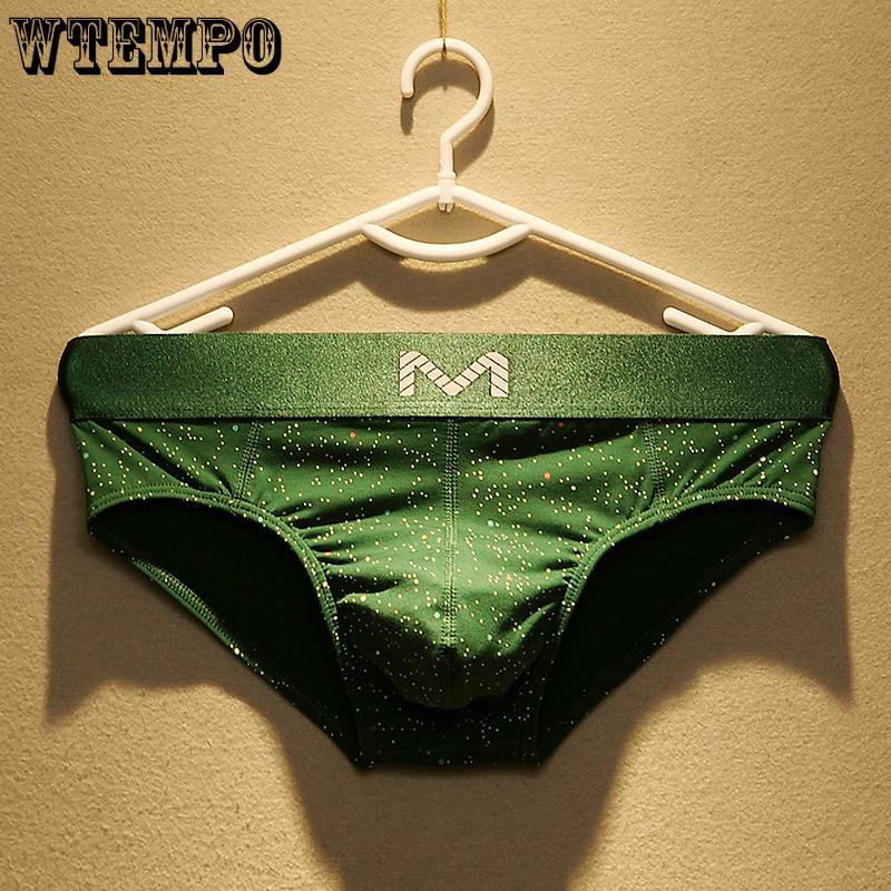 Men's Cotton Breathable Triangle Underwear Men's Mid Waist Plus Size Sexy Comfortable Underwear