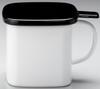 Takagi Metal Industry Enameled Oil Pot, Square, 0.9L, HO-KOP0.9