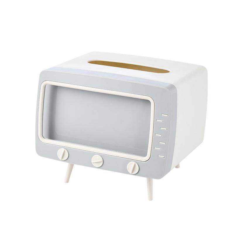 Nordic TV Tissue Box & Mobile Holder - Multifunctional Living Room Shelf
