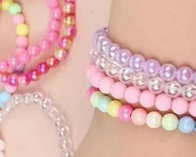 10-30Pcs Colorful Beads Bracelet Kids Girls Birthday Party Favors Goodie Pinata Filler Baby Shower Wedding Guest Treat Gifts