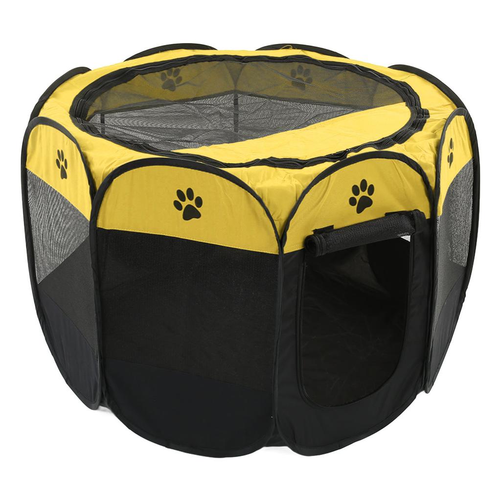 Faltbares Haustierlaufgitter Atmungsaktiv Wasserdicht Tragbar Katzenwelpenkäfig Zelt für Innen Außen