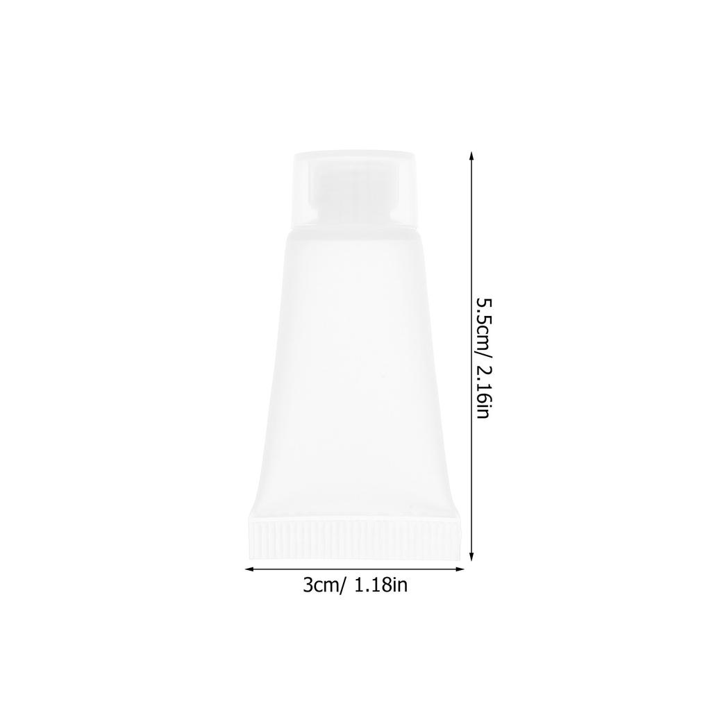 Refillable Travel Lotion Squeeze Bottle Soft Empty Toothpaste Tubes Compact Light Squeeze Tube and Clean Refillable