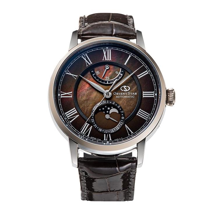 

[ORIENT STAR] Автоматичний механічний годинник M45 F7 Moon Phase Limited to 350 Japan Made 2-year Warranty RK-AY0120A Mens Brown