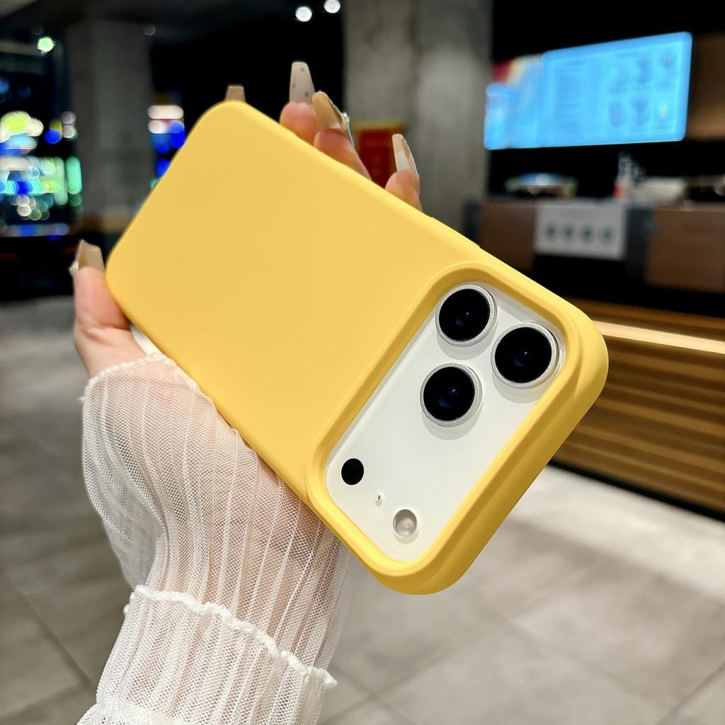 Official Liquid Silicone Fluorescence Candy Color Phone Case For iPhone 17 Air Pro Max Original Colorful Shockproof Bumper Cover