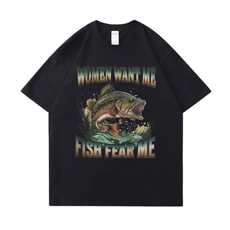 Buy A Man Eat Fish He Day Teach Fish Man To A Lifetime Funny Meme T Shirt Cotton T-shirt Men Women Cotton Oversized Tees Clothes