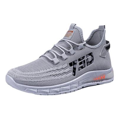 Zapatos de hombre tejidos voladores de verano, zapatos deportivos de moda de malla para hombre, zapatos casuales transpirables, zapatos de tendencia para hombre