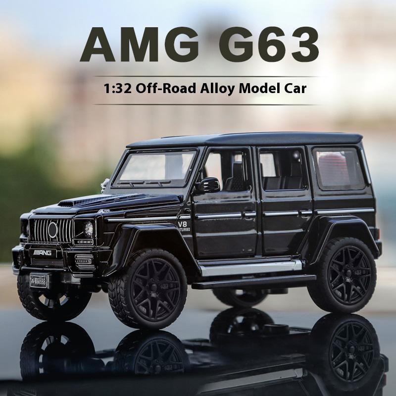 1/32 Alloy Benz G63 Model Car, Simulated Sound and Light, Strong Return Force, Simulated Large Skylight, Christmas/birthday Gift
