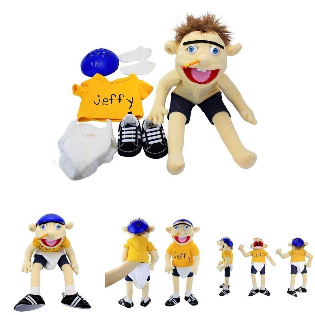 Soft And Skin-friendly Jeffy Cartoon Plush Hand Puppet Toy For Kids And Adults Perfect Christmas And Birthday Gift!