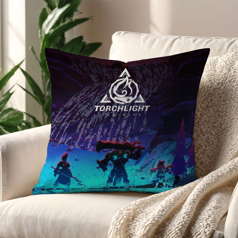 Game T-Torchlight Infinite cushion cover For Pillow Sofa Printing Decoration Room Home Office Coffee Shop Car Nordic Simplicity