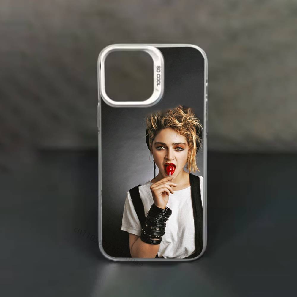 M-Madonna-S 80s Phone Case for iPhone 15 16 Pro Max  Air SE 11 13 Pro 14 Plus 12 11Pro 15Pro Max 16e Cover
