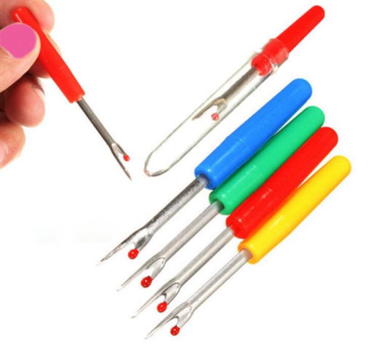 Plastic Handle Craft Thread Cutter Seam Ripper Stitch Unpicker Sewing Tool Cross-Stitch Sewing белый