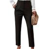 Women's High-Waisted Slimming Solid Color Suit Pants, New 2024 Casual Carrot Style