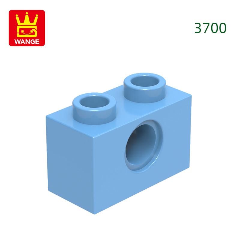 125Pcs/lot 3700 1x2 1 Hole Constructing Blocks MOC DIY Accessories Compatible With Bricks Children Toys Gift Box