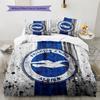 Set Copripiumino Trapuntato con Fantasia Brighton & Hove Albion Decorazione per la Casa Regalo (1 * copripiumino + 2 * federe senza imbottitura)