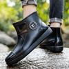 Modă mărime super mare pantofi de ploaie pentru bărbați antiderapanți impermeabili cizme de ploaie lână termică pantofi de cauciuc tub scurt acoperitor pantofi de apă modă pentru femei