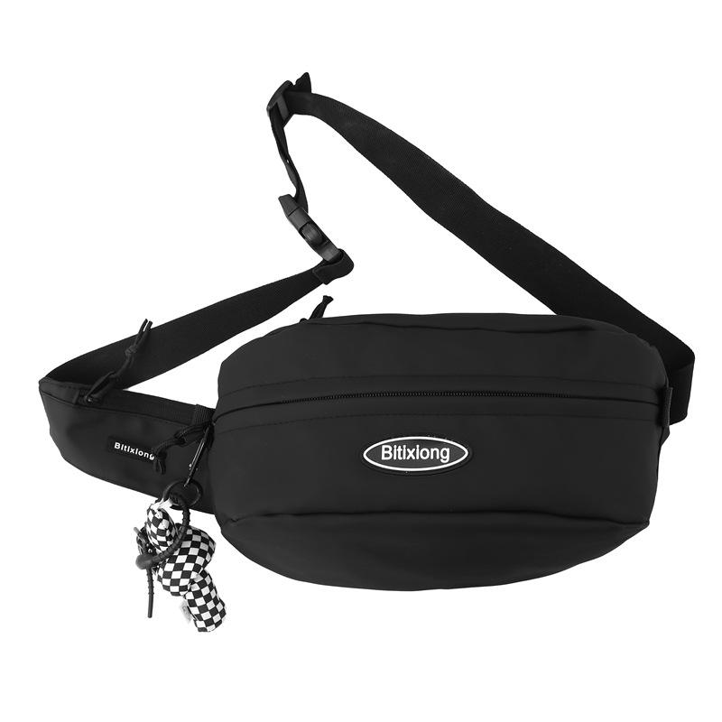 Мужская нагрудная сумка женская сумка через плечо большой вместимости сумка через плечо для пары поясная сумка чёрный 1315₽