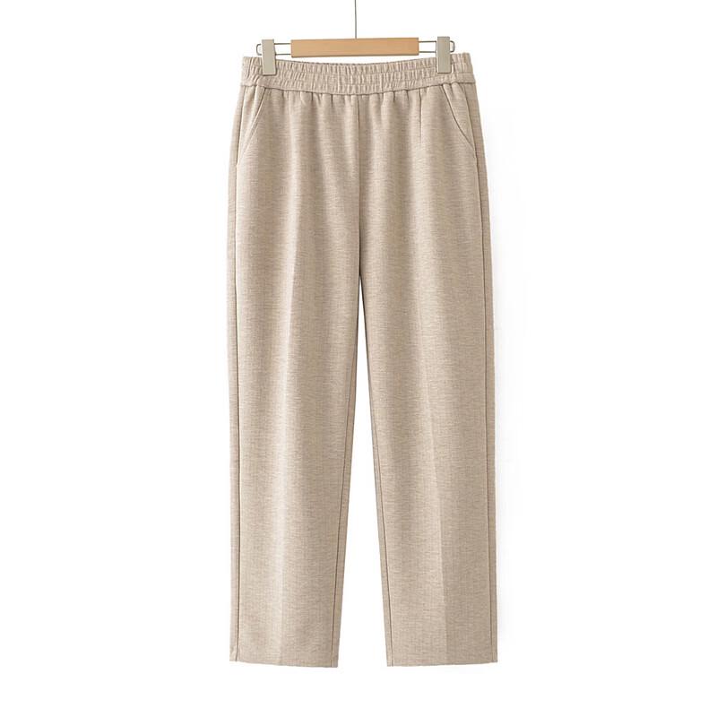 Women's Winter Elastic Waist Straight-Leg Pants