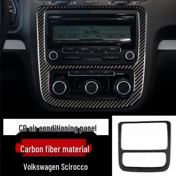Volkswagen Scirocco Interieur Kohlefaser Konsole, Schalthebelrahmen, Türgriff & Luftausströmer Aufkleber Zubehör