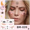 Waterproof Halloween Bat Face Stickers for Kids - Aesthetic Temporary Tattoos