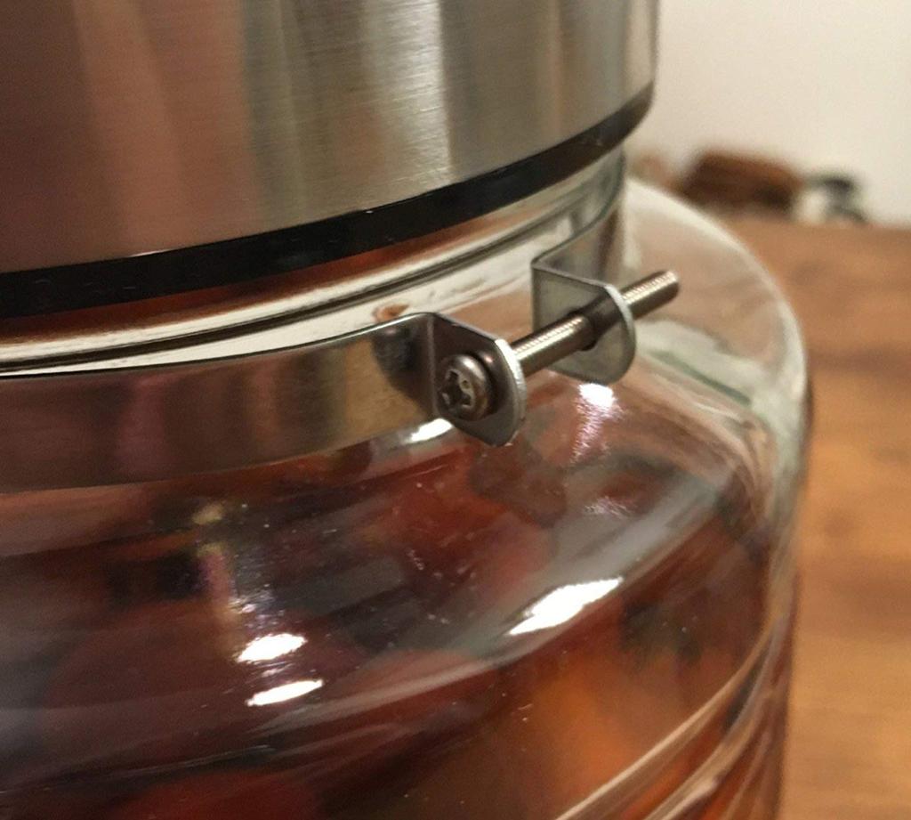 ADERIA MC Container Made in Presentation Plum Wine Storage Plum Storage Rice Stainless Steel Glass Glass Sealed Condiment Coffee Beans 829 1L, Japan,