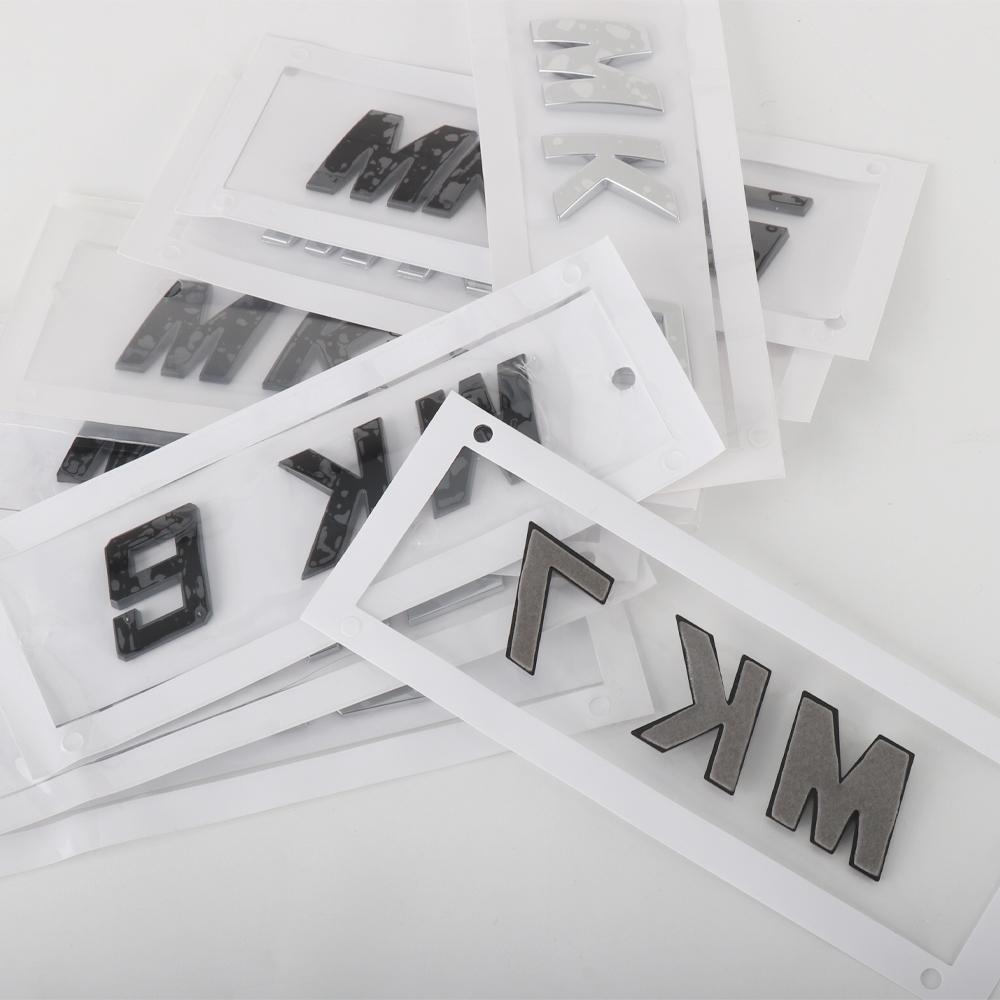 AUEVJ1 ABS Letter Logo Car Body Rear Trunk Badge Sticker Auto Decal Decoration Accessories for Volkswagen MK5 MK6 MK7 MK7.5 Emblem