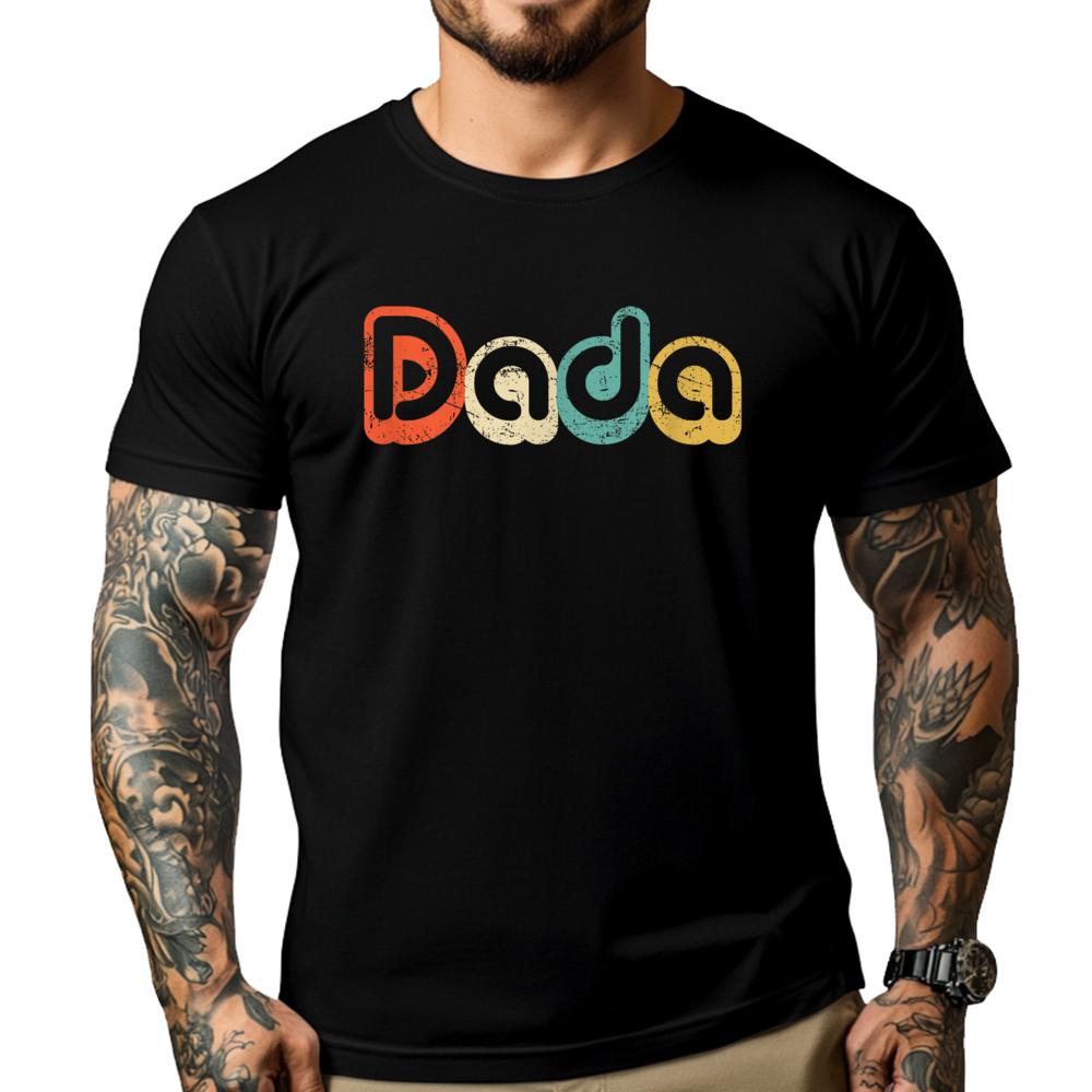 Father Day For New Dad Him Papa Grandpa Dada Graphic Tee Cotton Funny T Shirts