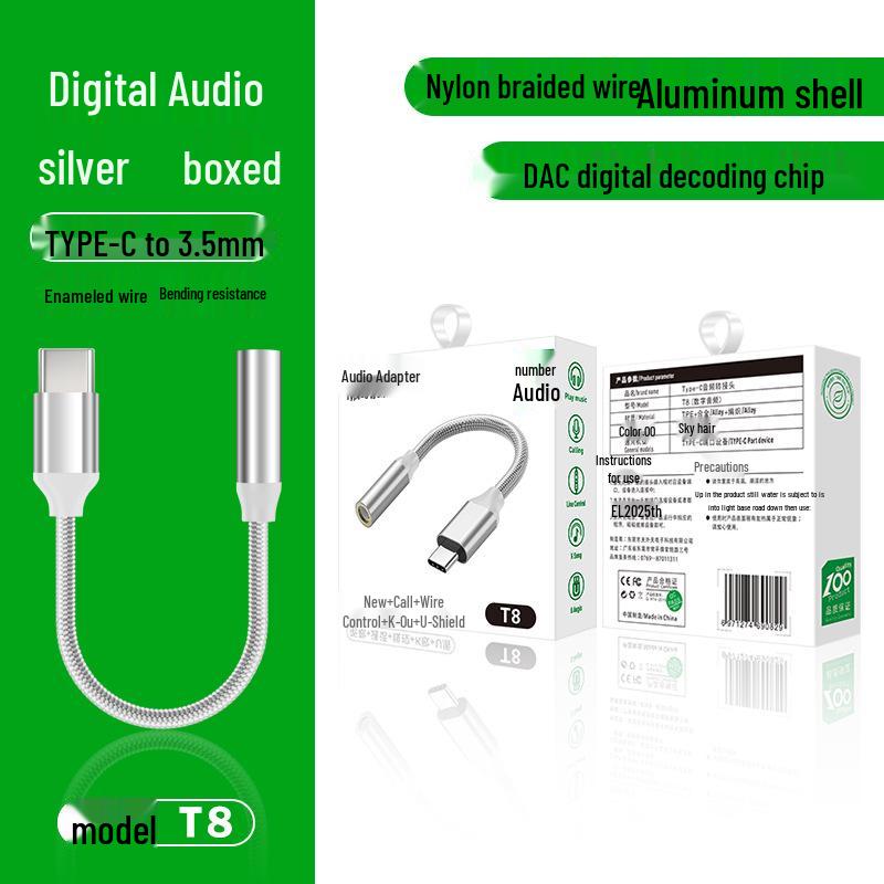 Type-C to 3.5mm Headphone Adapter for Huawei, Samsung, iPad Audio Devices